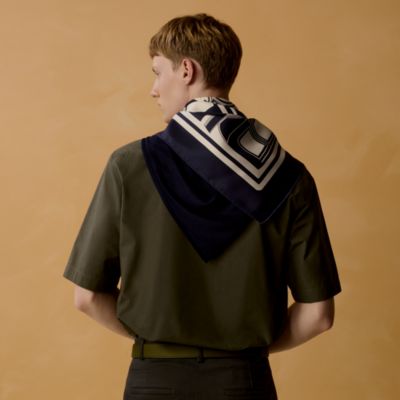 ブルー - メンズ シルクマフラー＆カシミヤストール | Hermès